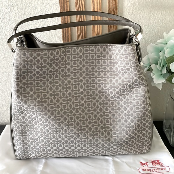 Coach Handbags - (MT113) NWT COACH Op Art Needlepoint Hobo Carryall Shoulder Bag